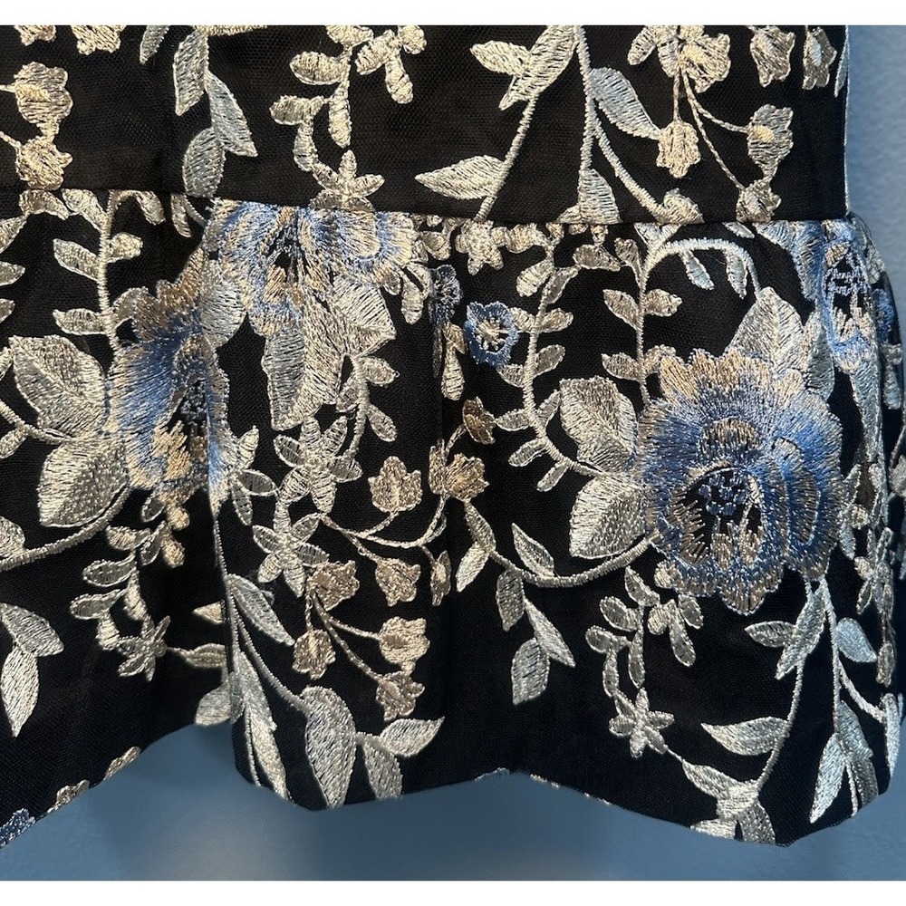 White House Black Market Dress Women's Size 8 Black Ivory Lace Lining Sleeveless - Picture 9 of 13
